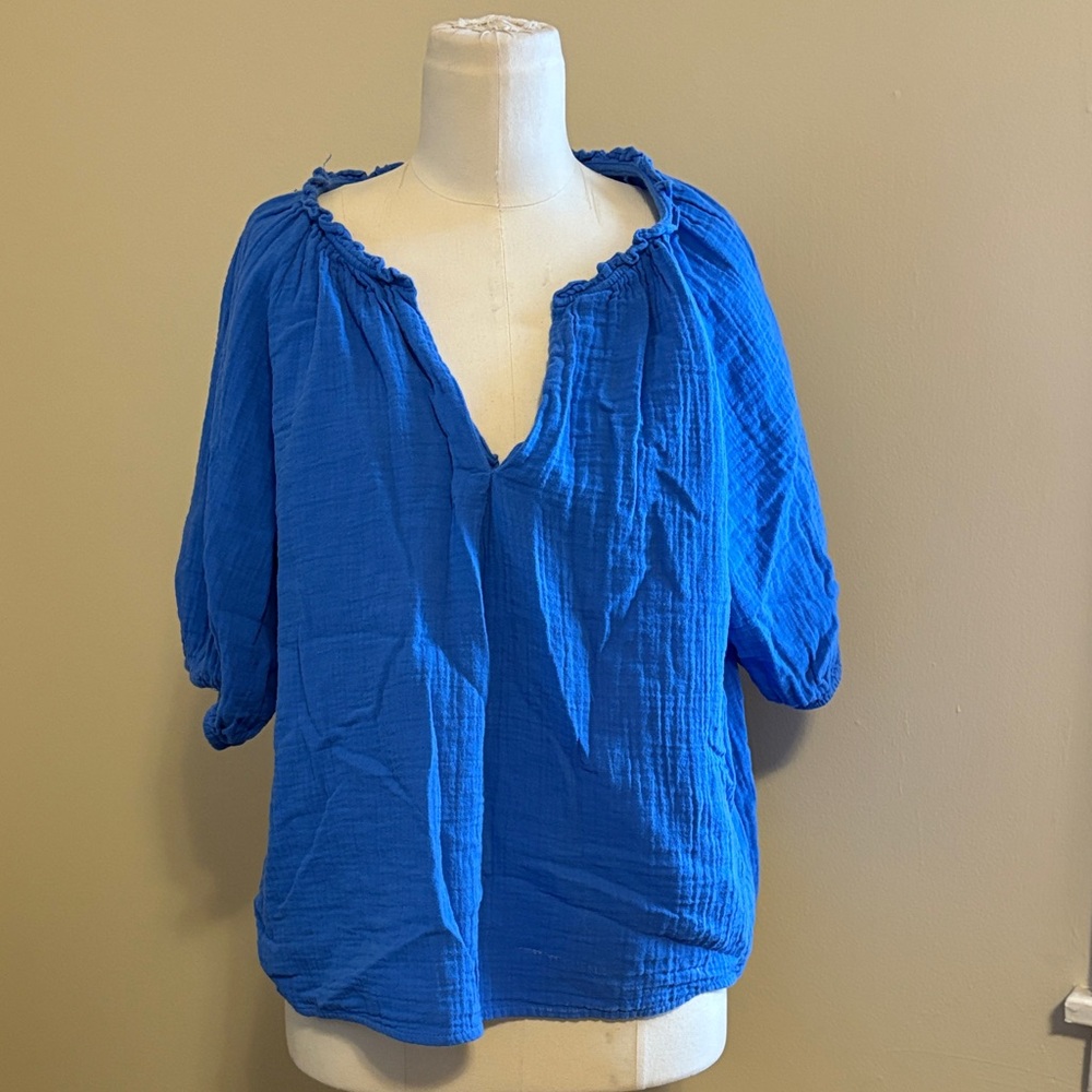 Elliott Lauren Vibrant Blue Blouse